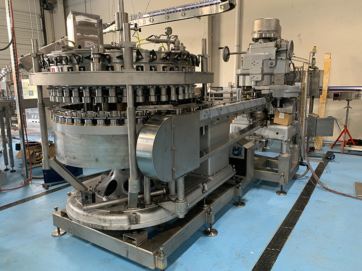 Production Ready Crown 40 Valve Can Filler with Angelus 61h Seamer