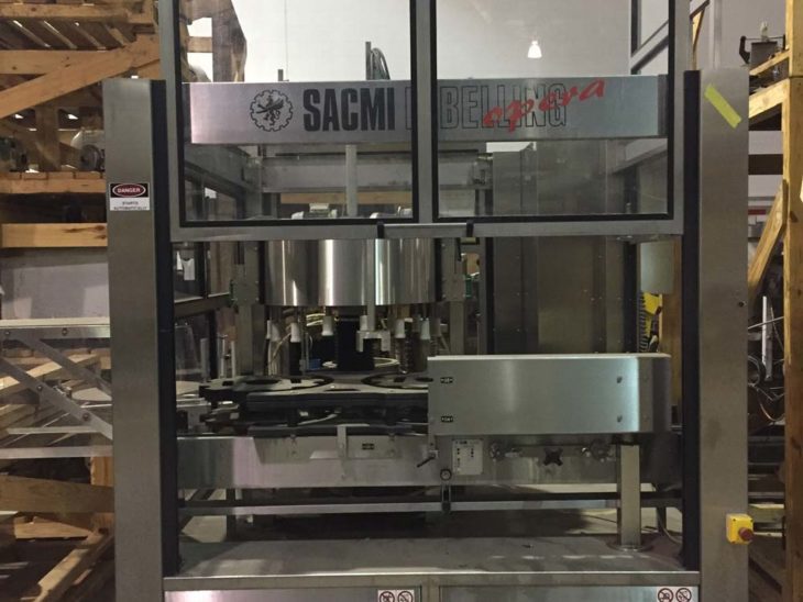 Used SACMI Roll Feed Rotary Labeler full