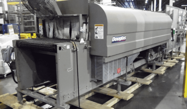 Used DOUGLAS 50 Cycle Tray Shrink Wrapper