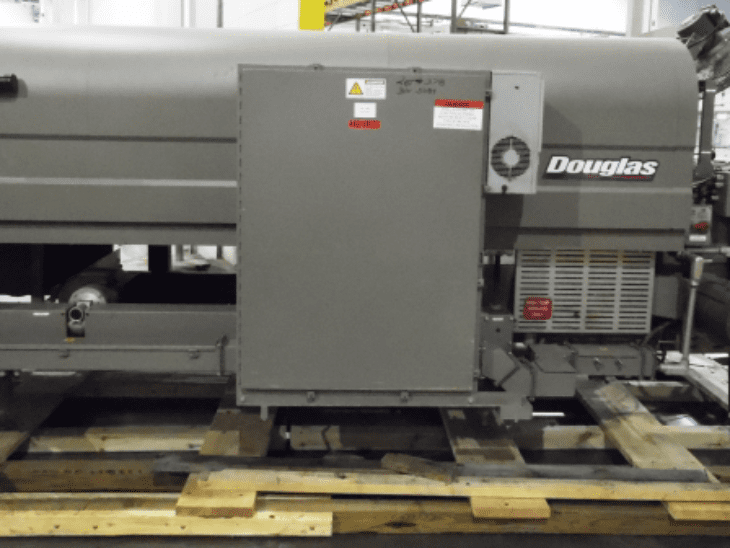 Used DOUGLAS 50 Cycle Tray Shrink Wrapper full