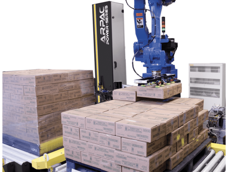 Robotic Palletizer with Stretch Wrapper full