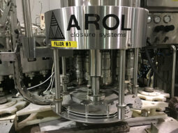 Used CROWN 60 Valve Bottle Filler with Alcoa 12 Head Capper full