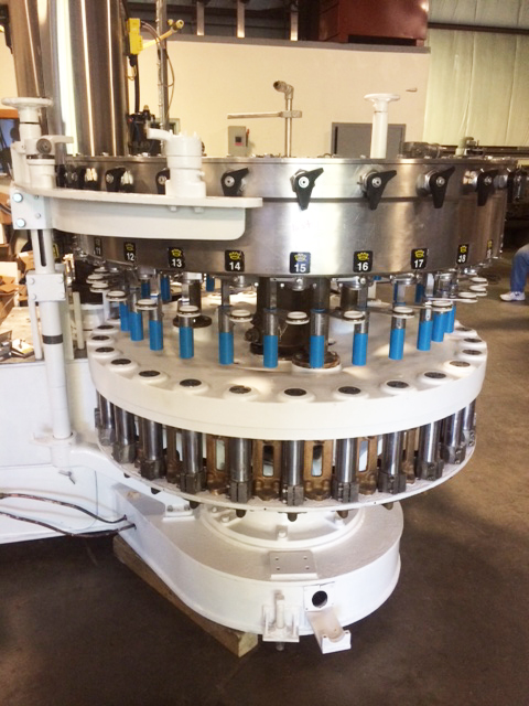 Used Crown 28 Valve Bottle Filler with 6 Head Capper full