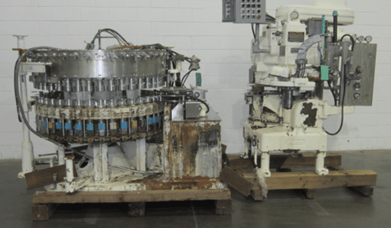 Used Crown 40 Valve Can Filler with Angelus 61h Seamer full