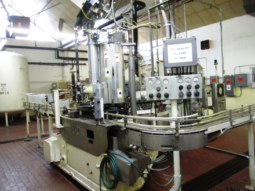 Used Crown 45 Valve Bottle Filler with 6 Head Alcoa Capper full