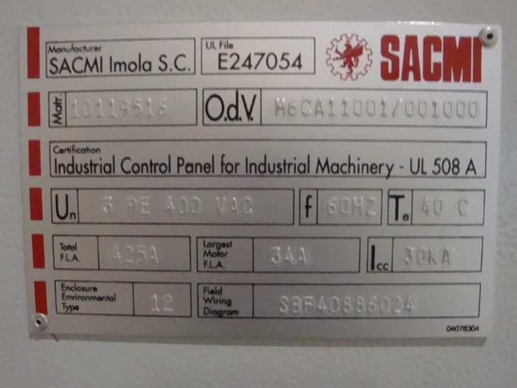 Never Used SACMI Opera 300 RF Roll Fed Hot Melt Labeler full