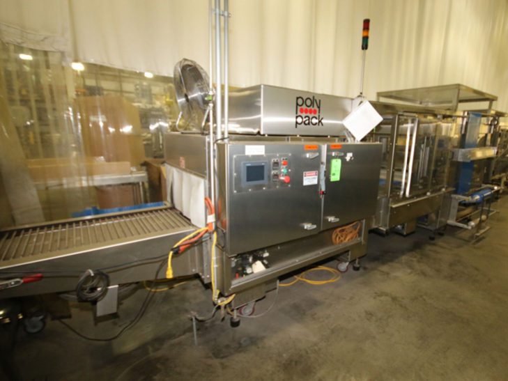 Used Polypack High Speed Continuous Motion Shrink Wrapper