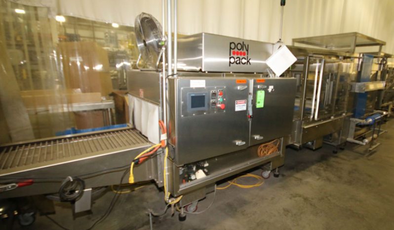 Used Polypack High Speed Continuous Motion Shrink Wrapper