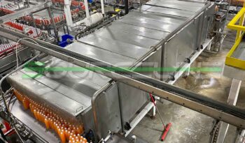 Used 7′ x 22′ Stainless Steel Bottle Warming Tunnel full