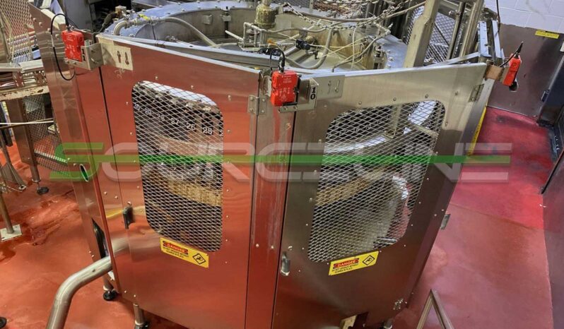 Used Crown Uniblend 72 Valve Can Filler with Angelus Seamer